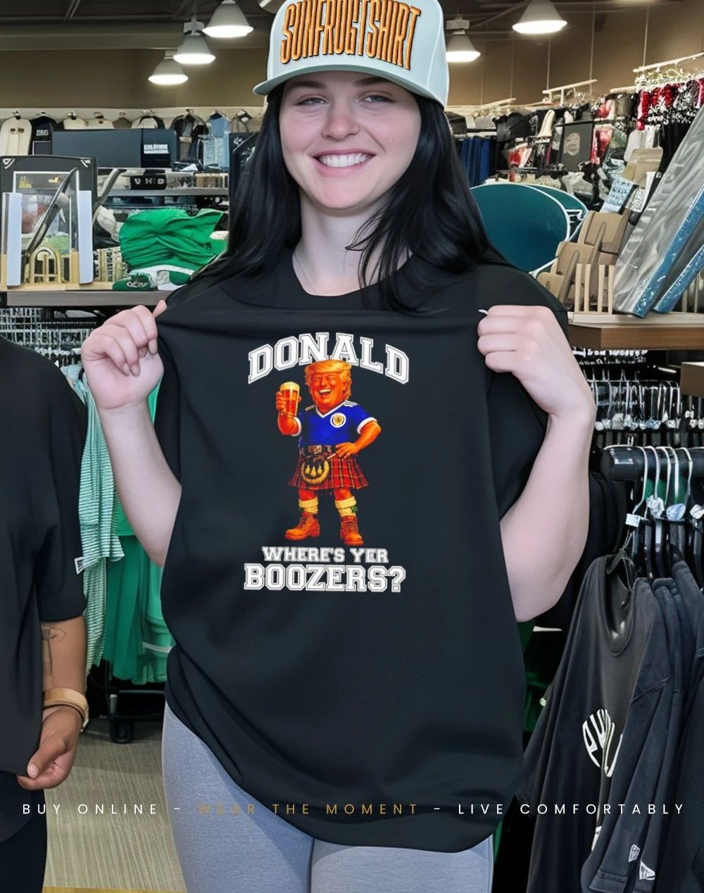 Donald Trump Where’s Yer Boozers Scotland World Cup 2026 Football shirt