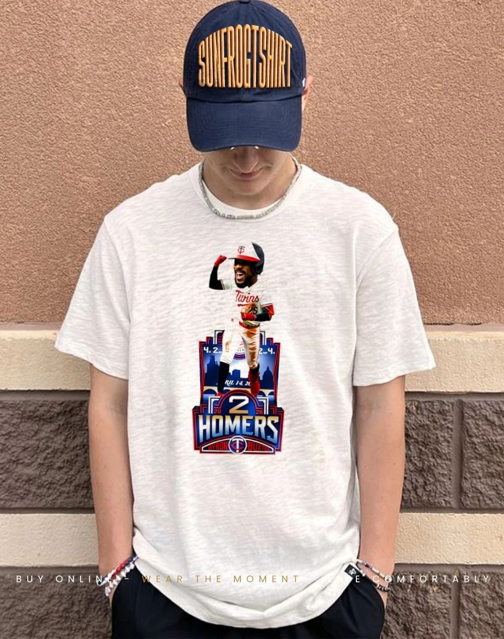 Byron Buxton Minnesota Twins 2 Home Run Gamebreaker caricature shirt