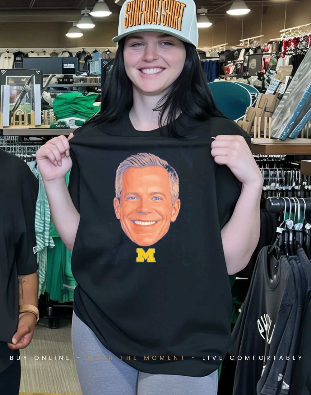 Coach Dusty May Big Head Michigan Wolverines shirt