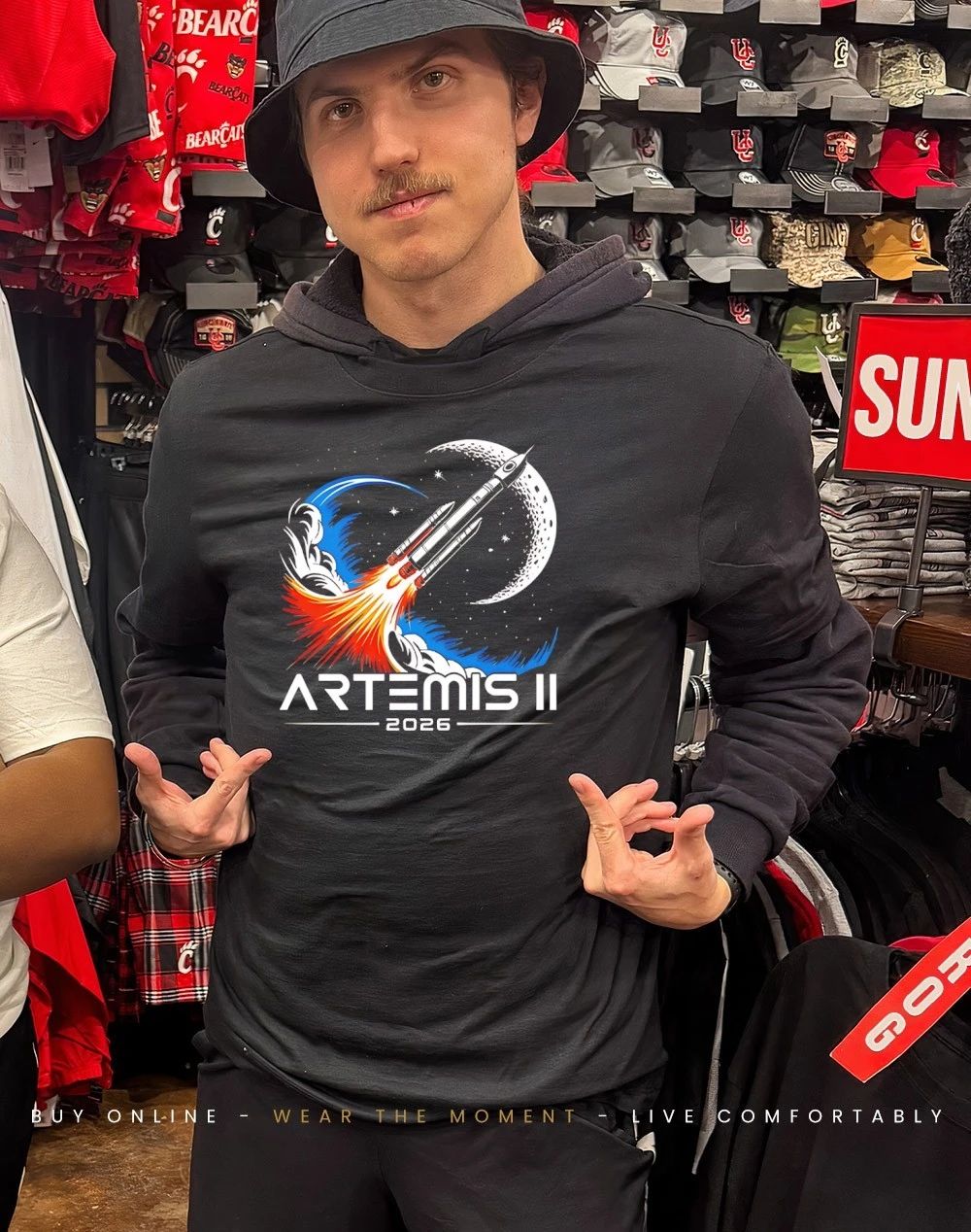 Artemis II 2026 Launch graphic shirt