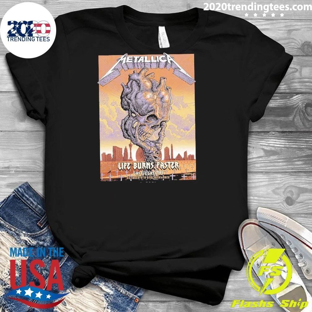 Metallica Las Vegas NV Poster For Weekend Two At Sphere In Las Vegas NV On October 8 10 2026 Shirt