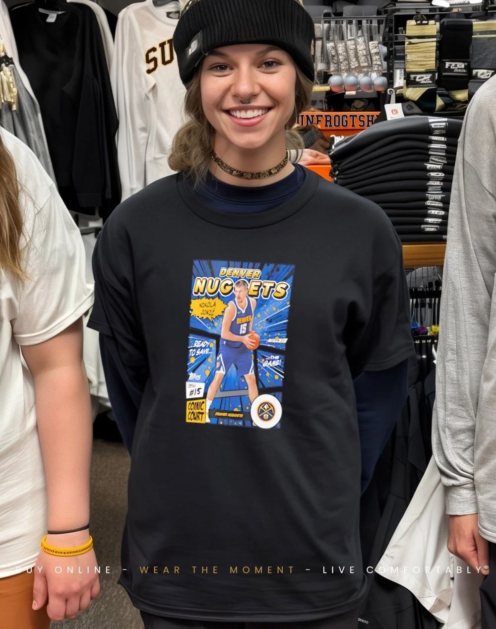 Nikola Jokić Denver Nuggets Comic Court shirt