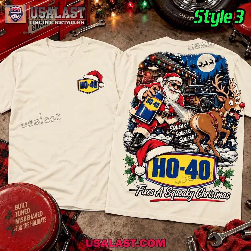 WD-40 Santa’s Squeaky Christmas 3D Shirt