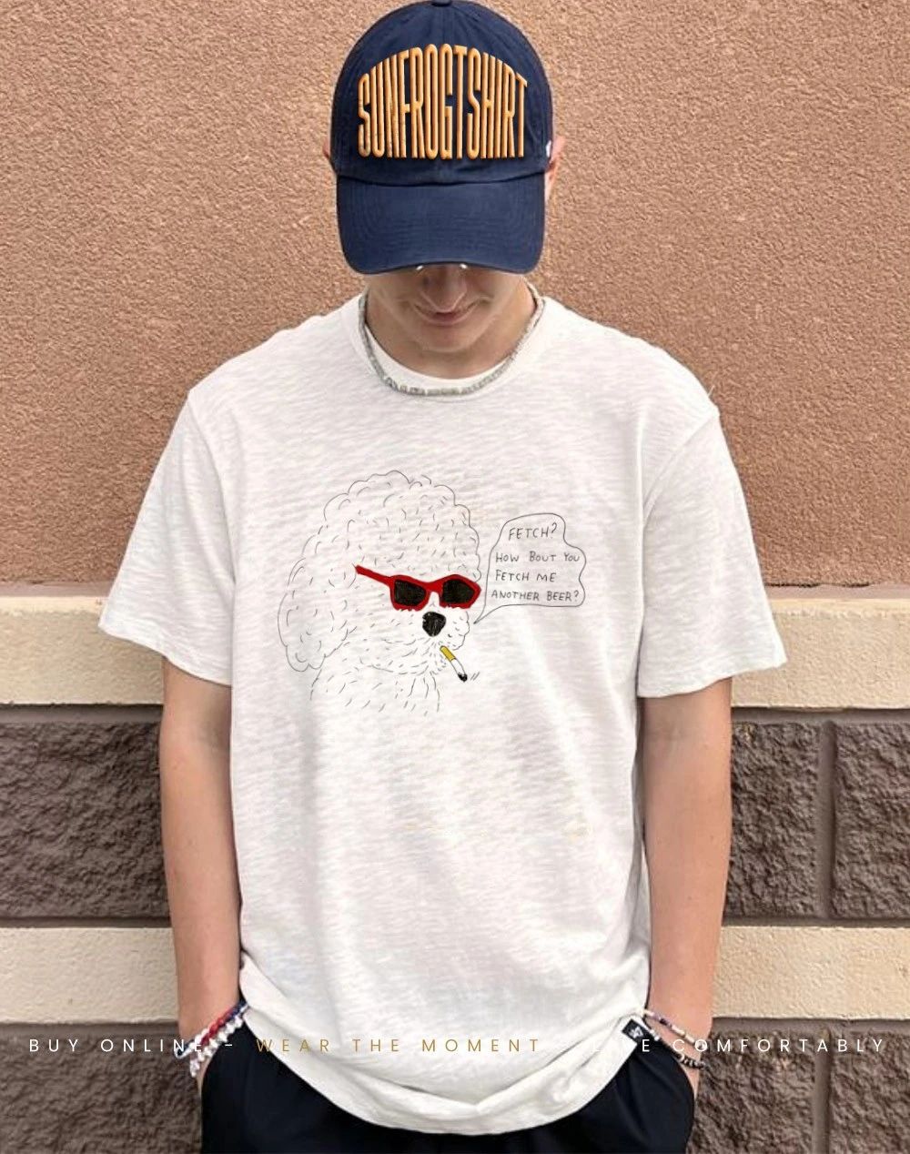 Fetch how bout you fetch me another beer dog smoking paint shirt