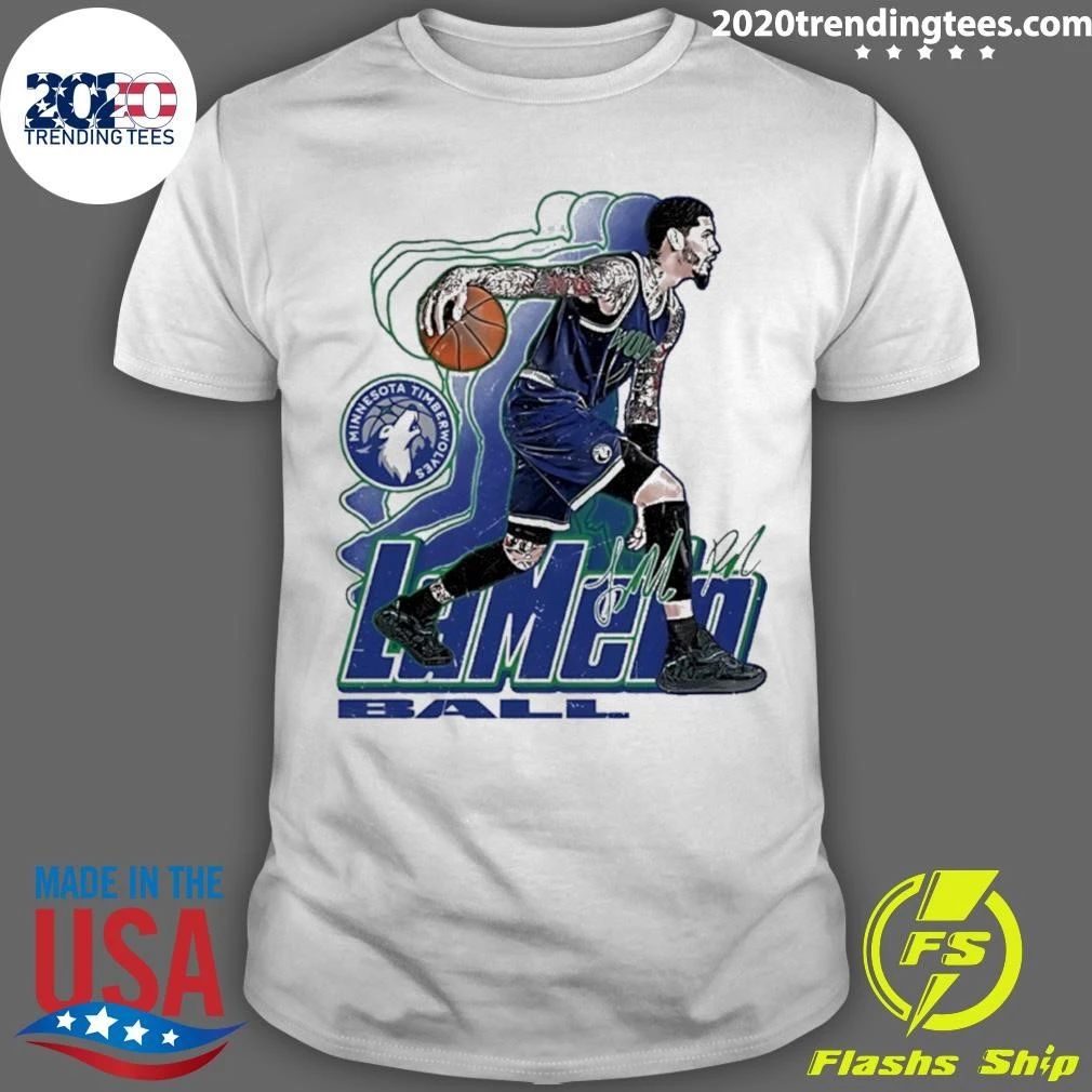 LaMelo Ball Minnesota Timberwolves Pose Signature Retro Shirt