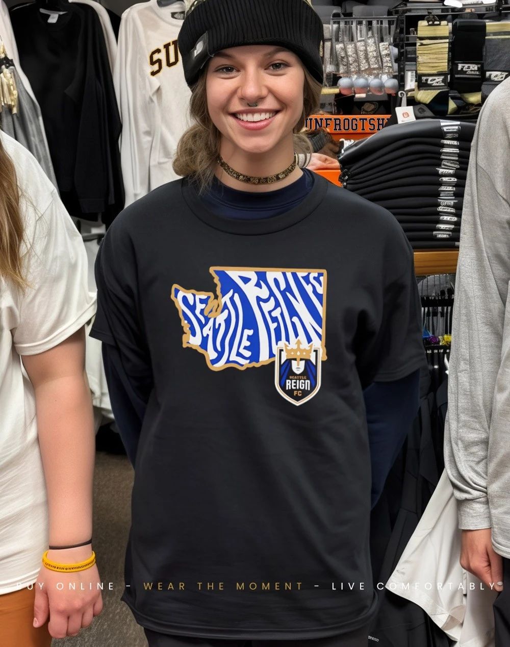 Seattle Reign FC Groovy State graphic shirt