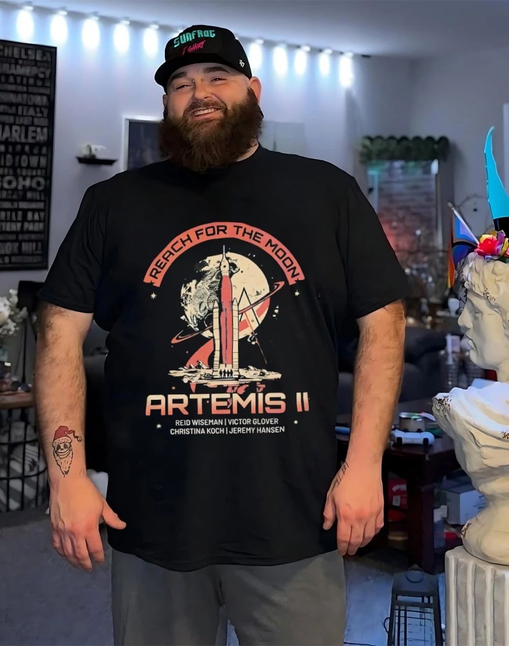 Artemis II Moon Mission reach for the moon vintage shirt