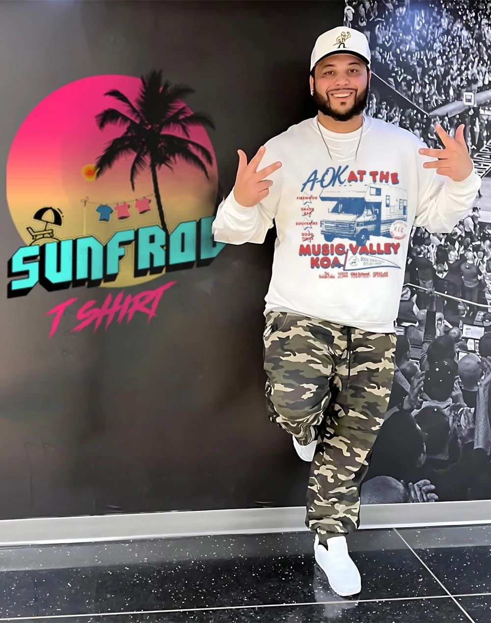 A-OK at the Music Valley KOA firewood snack bar souvenirs good times shirt