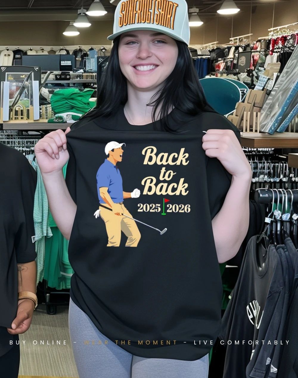 Rory McIlroy Masters Champion 2025 2026 Back to Back Golf shirt