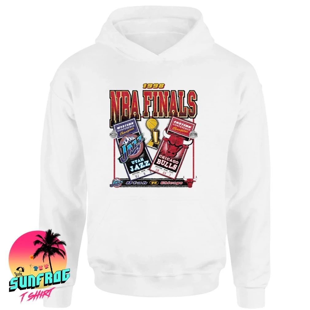 Utah Jazz Vs Chicago Bulls Nba Finals Dueling Court Matchup Shirt
