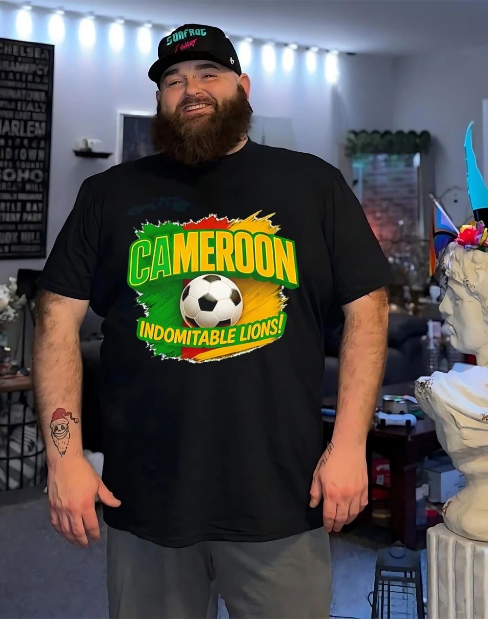 Cameroon Indomitable Lions soccer graphic shirt