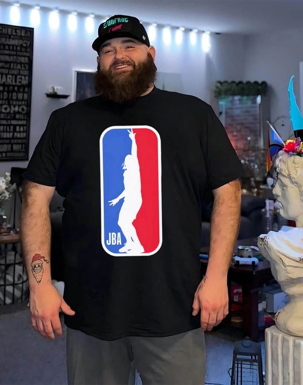 Jalen Brunson Association JBA NBA logo shirt
