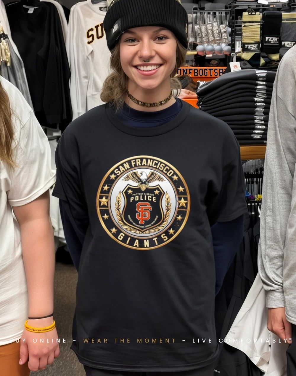 SF Giants Police Pride logo shirt