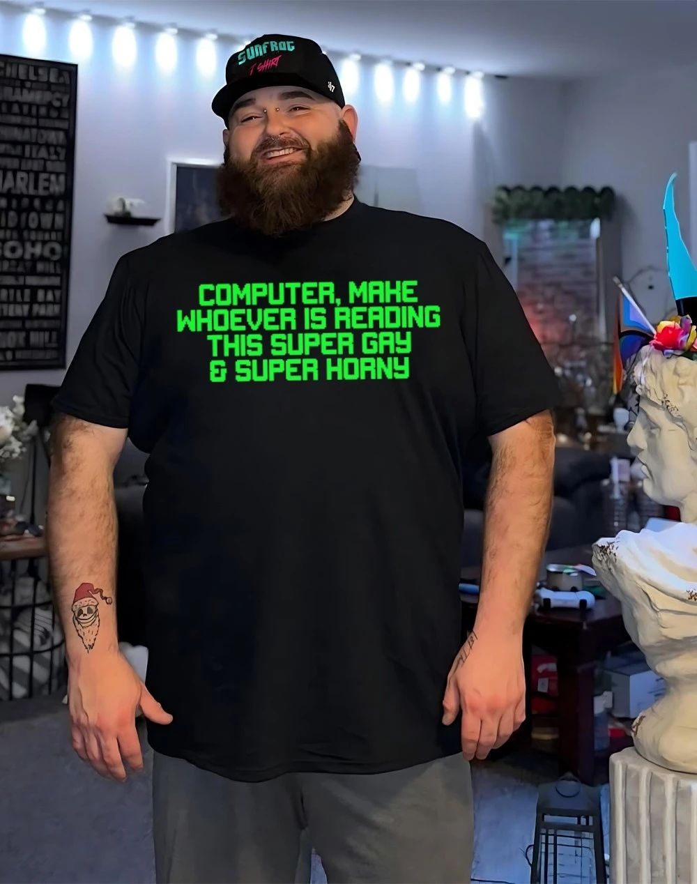 Computer make whoever is reading this super gay and super horny shirt
