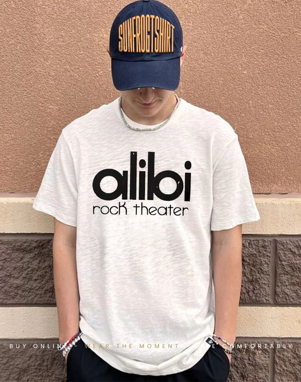 Alibi Rock Theater text shirt