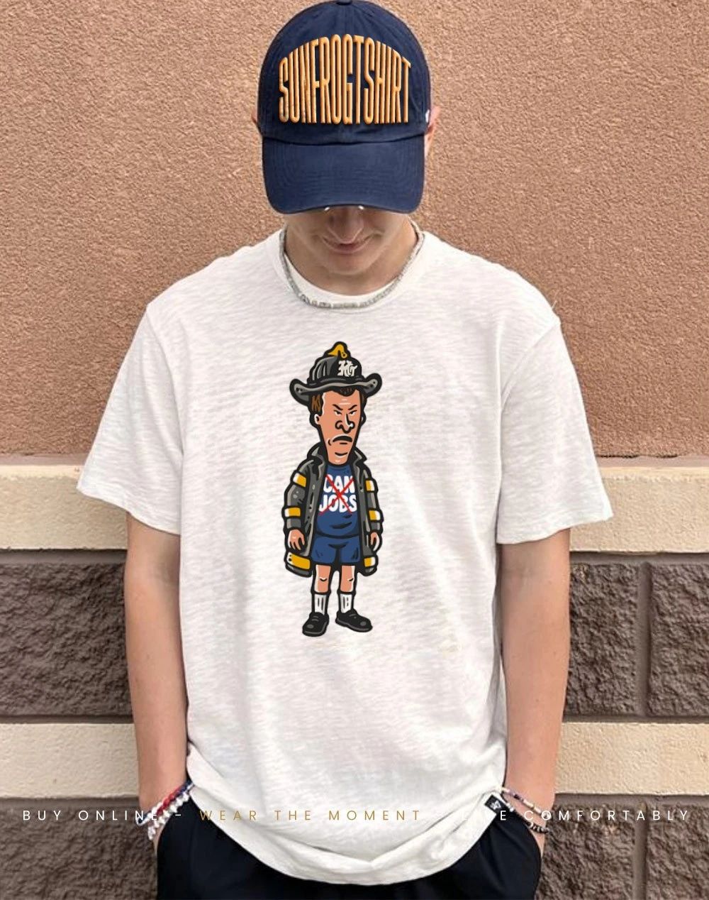Butt-Head canman firefighter graphic shirt
