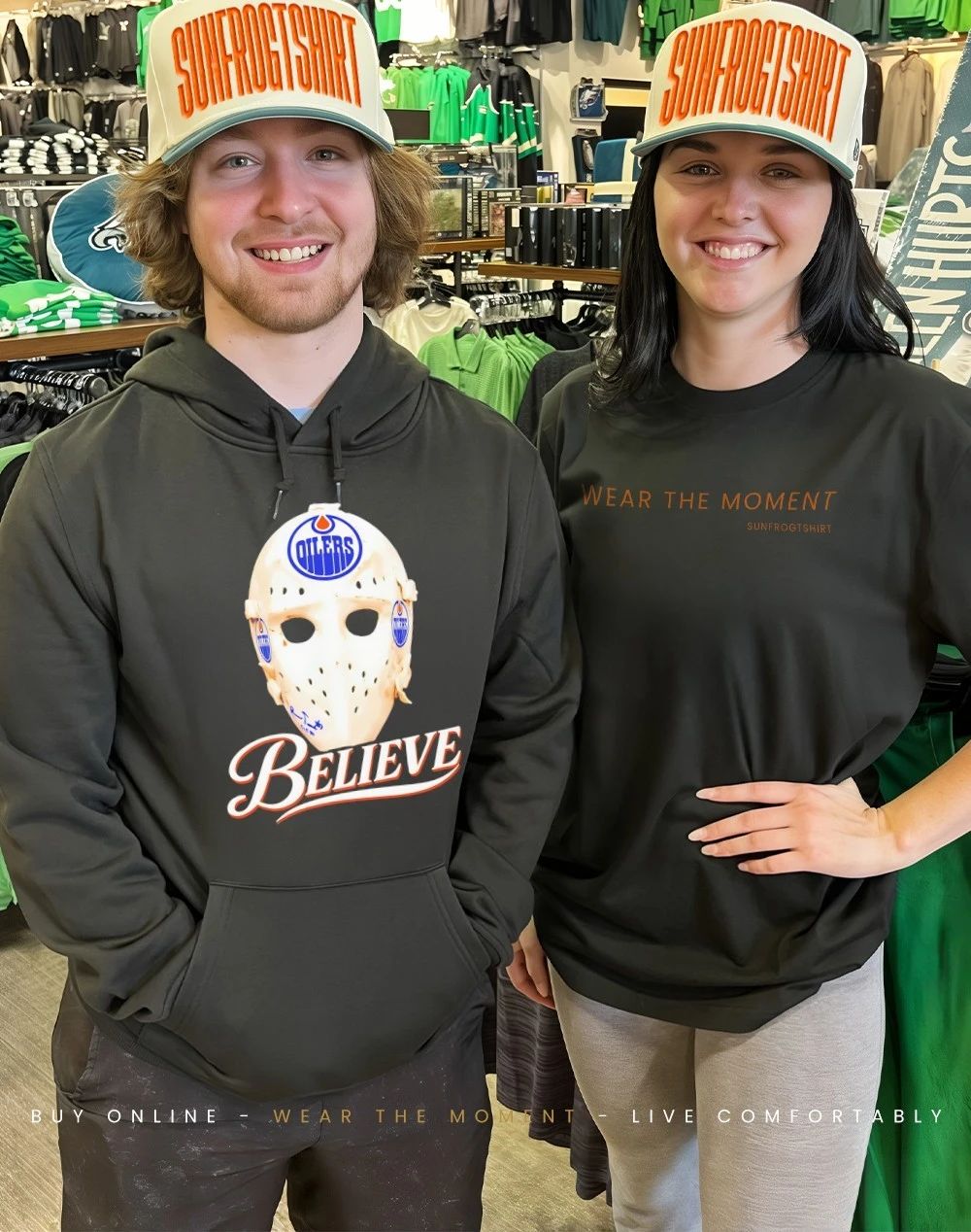 Believe Mask Edmonton Oilers shirt
