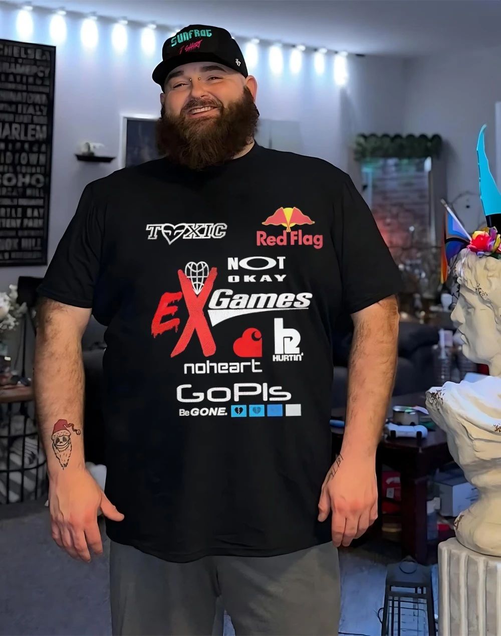 Toxic red flag not okay ex games shirt