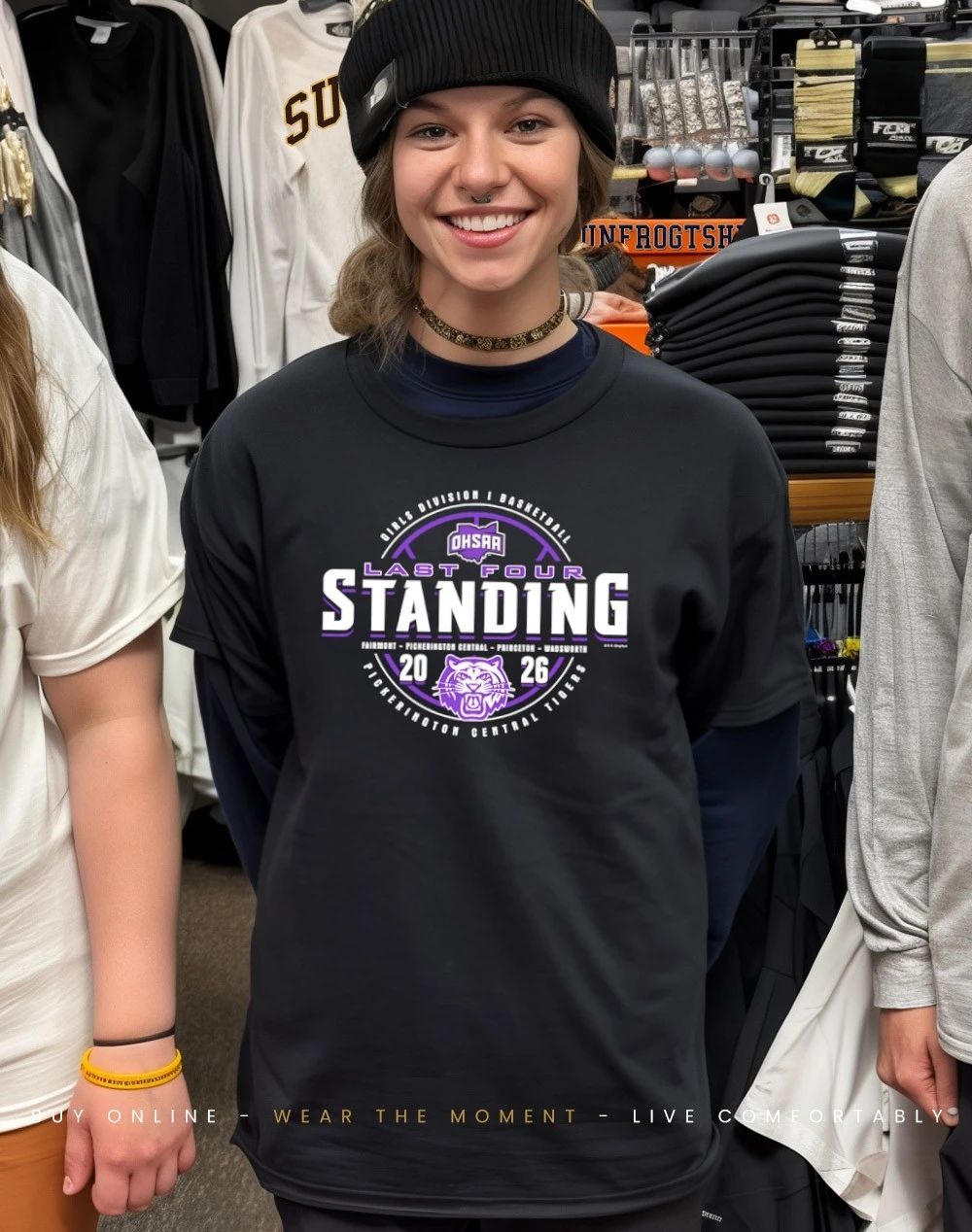 2026 OHSAA Girls Basketball D1 Last Four Standing Pickerington Central Tigers shirt