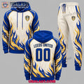 Leeds United Personalized Tracksuit Hoodie And Jogger Pant Set