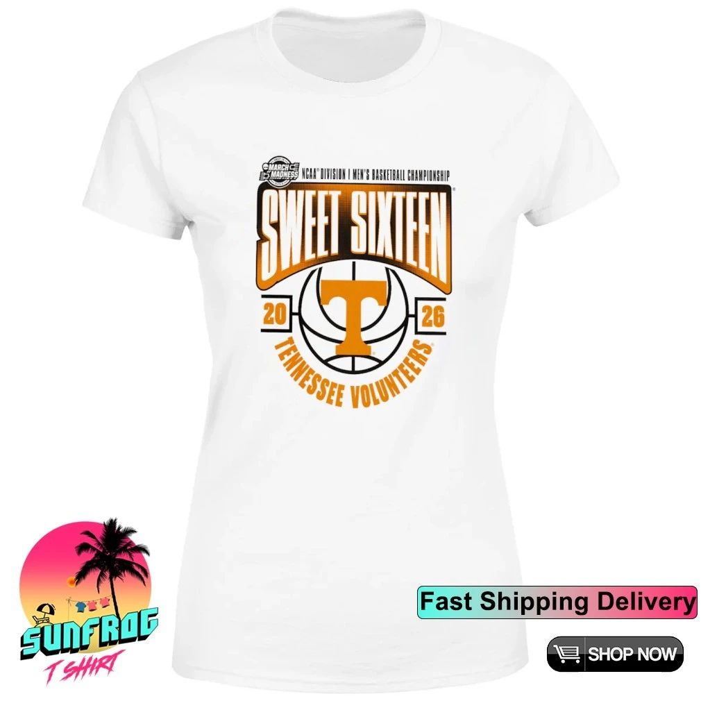 Tennessee Volunteers 2026 NCAA Men’s Basketball Tournament March Madness Sweet 16 shirt