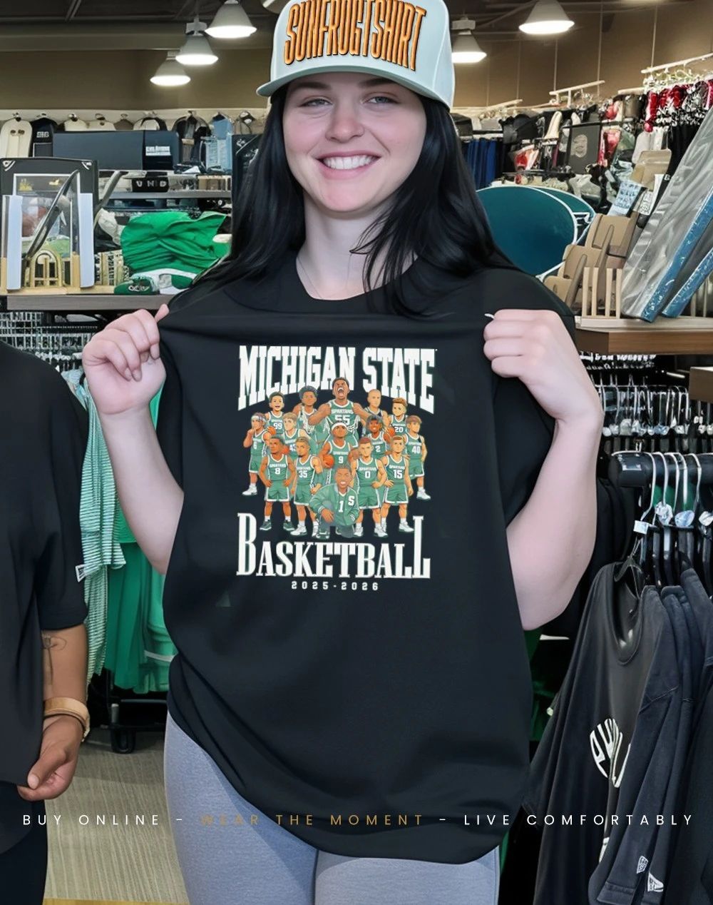 Michigan State Men’s Basketball 2025 2026 team collage shirt