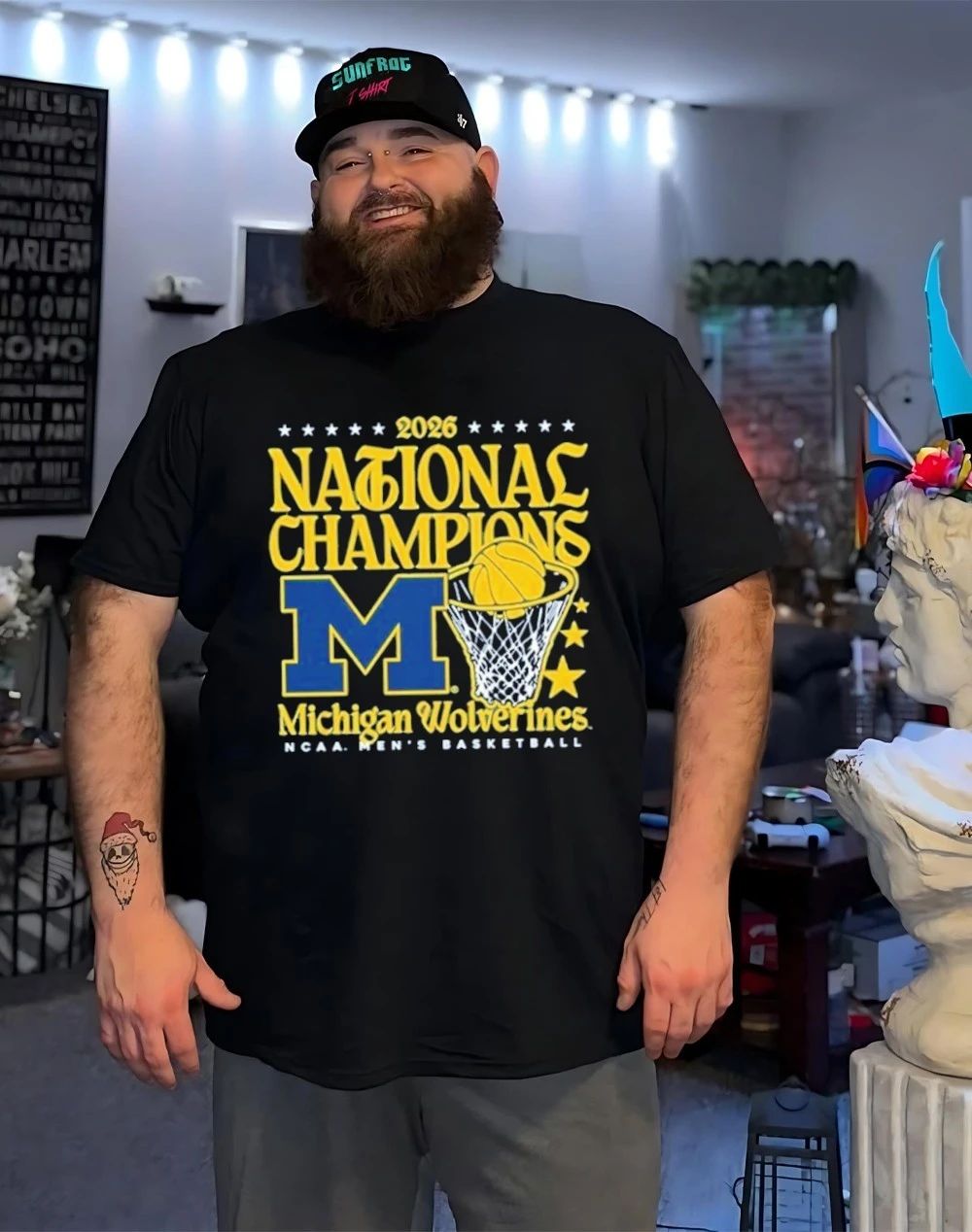 Michigan Men’s Basketball National Champions 2026 Hoop shirt