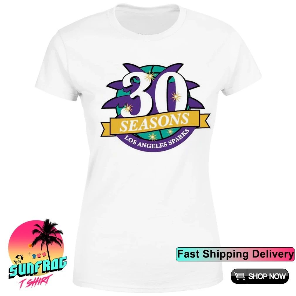 Los Angeles Sparks 30 Seasons badge 2026 shirt