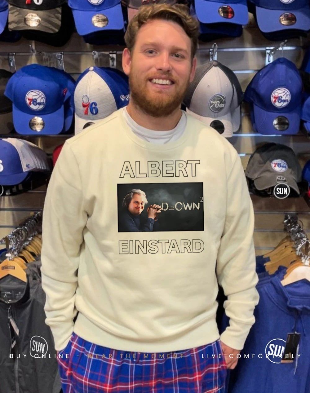 Albert Einstard Down graphic shirt