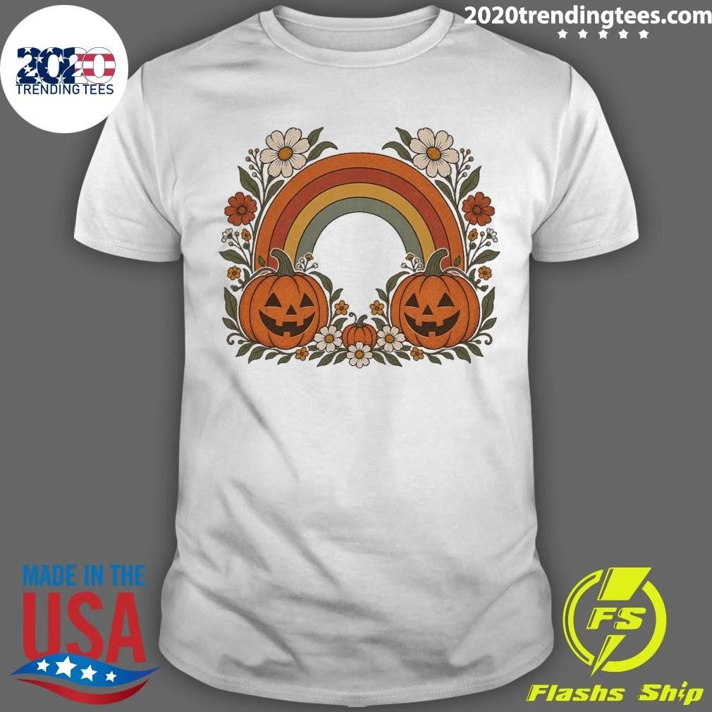 Pumpkin Rainbow Halloween Shirt