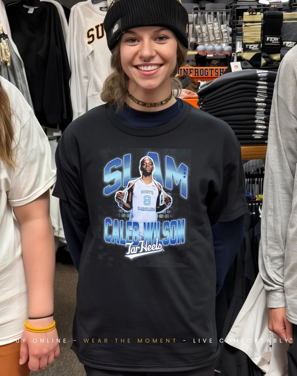Caleb Wilson North Carolina Tar Heels SLAM 2026 shirt
