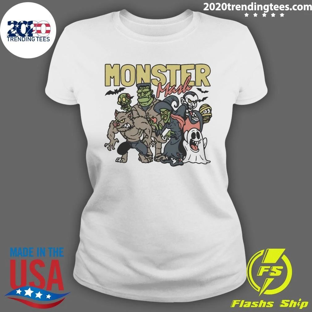 Monster Mash Squad Spooky Halloween Vintage Shirt