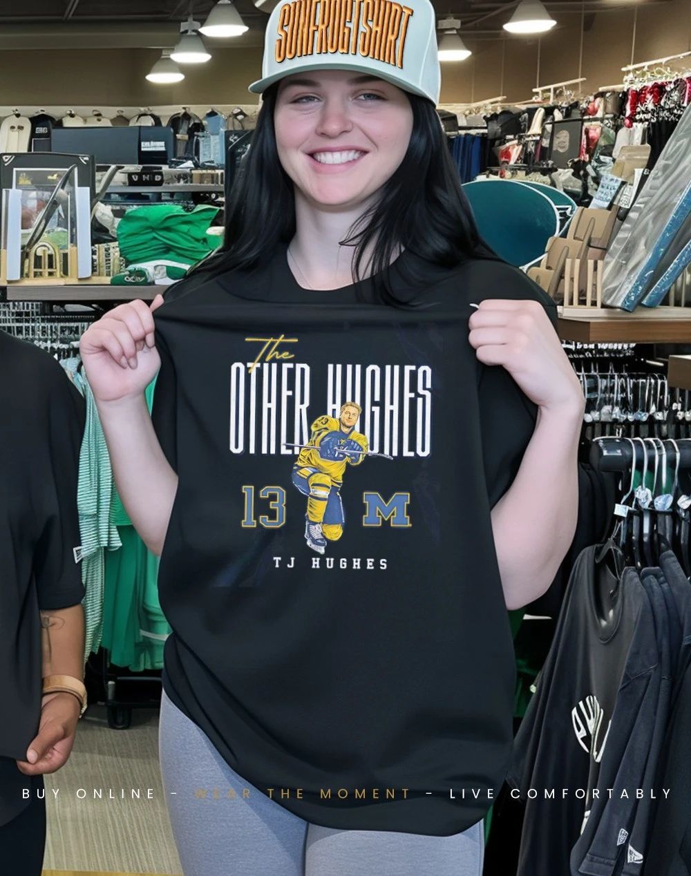 T. J. Hughes Michigan Wolverines The Other Hughes Illustrated shirt