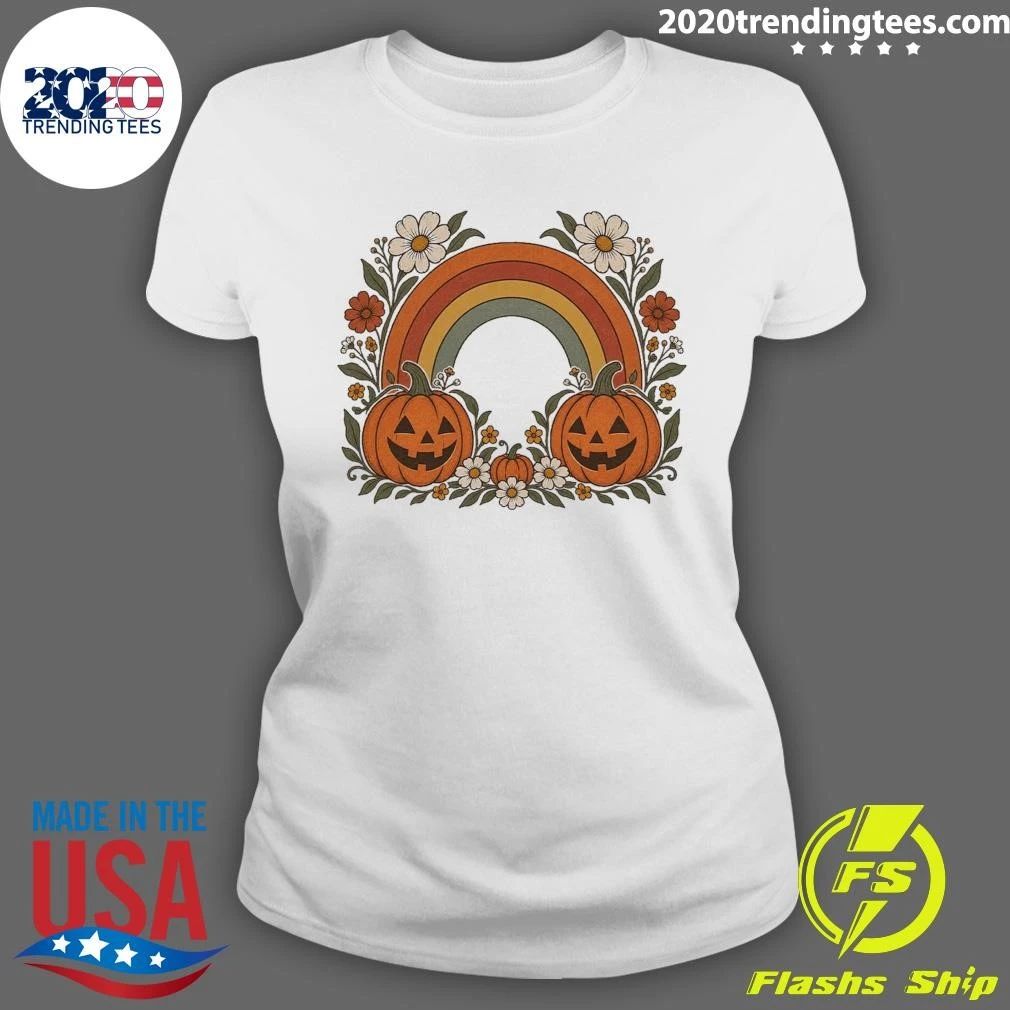 Pumpkin Rainbow Halloween Shirt