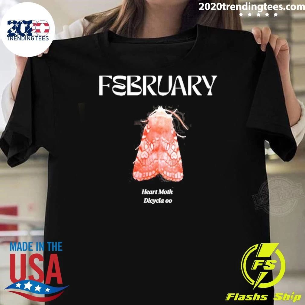 February Heart Moth Dicycla Oo Entomology Shirt