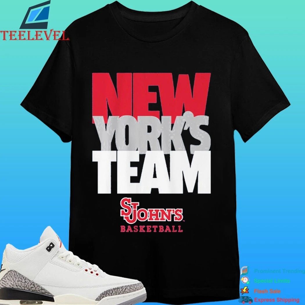 St. John’s Basketball New York’s Team Text Stack Shirt
