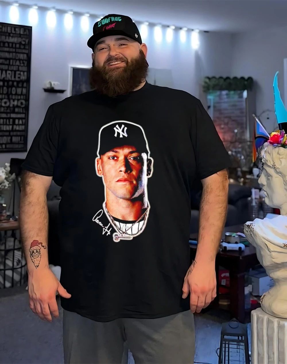 New York Yankees Aaron Judge Outerstuff Headliner signature shirt