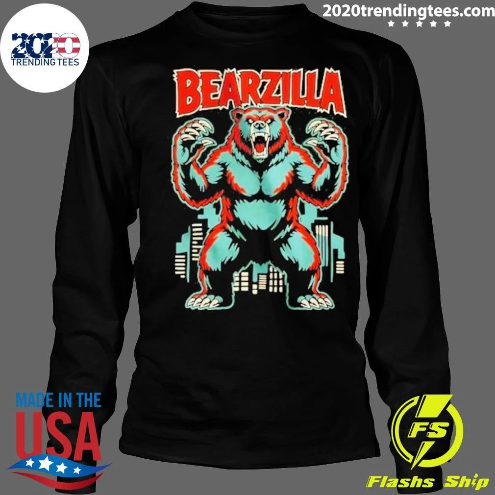 Bearzilla Bear Godzilla Monster Kaiju Shirt