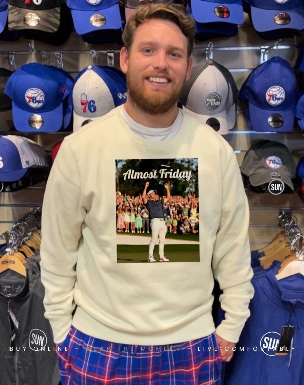 Almost Friday Golf Rory McIlroy Celebrating shirt