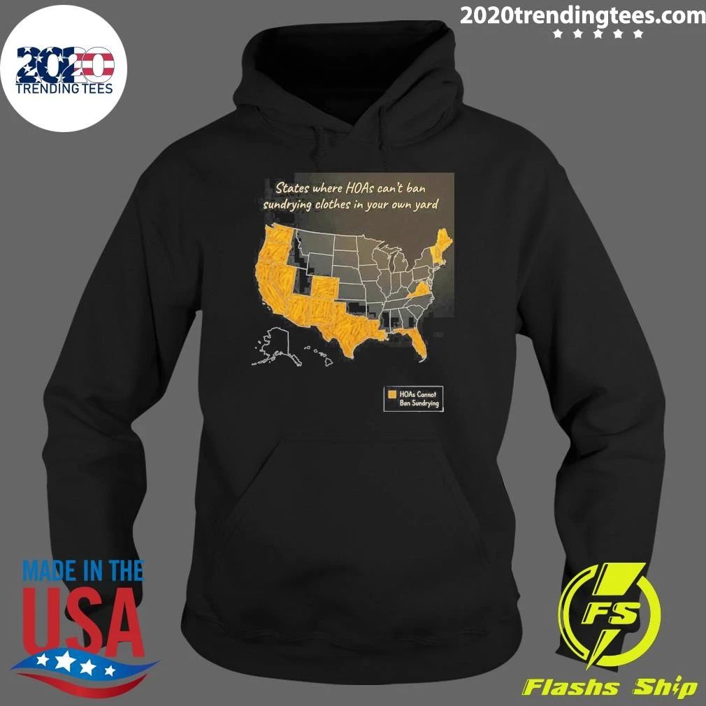 States Where HOAs Can’t Ban Sundrying Clothes In Your Own Yard Shirt