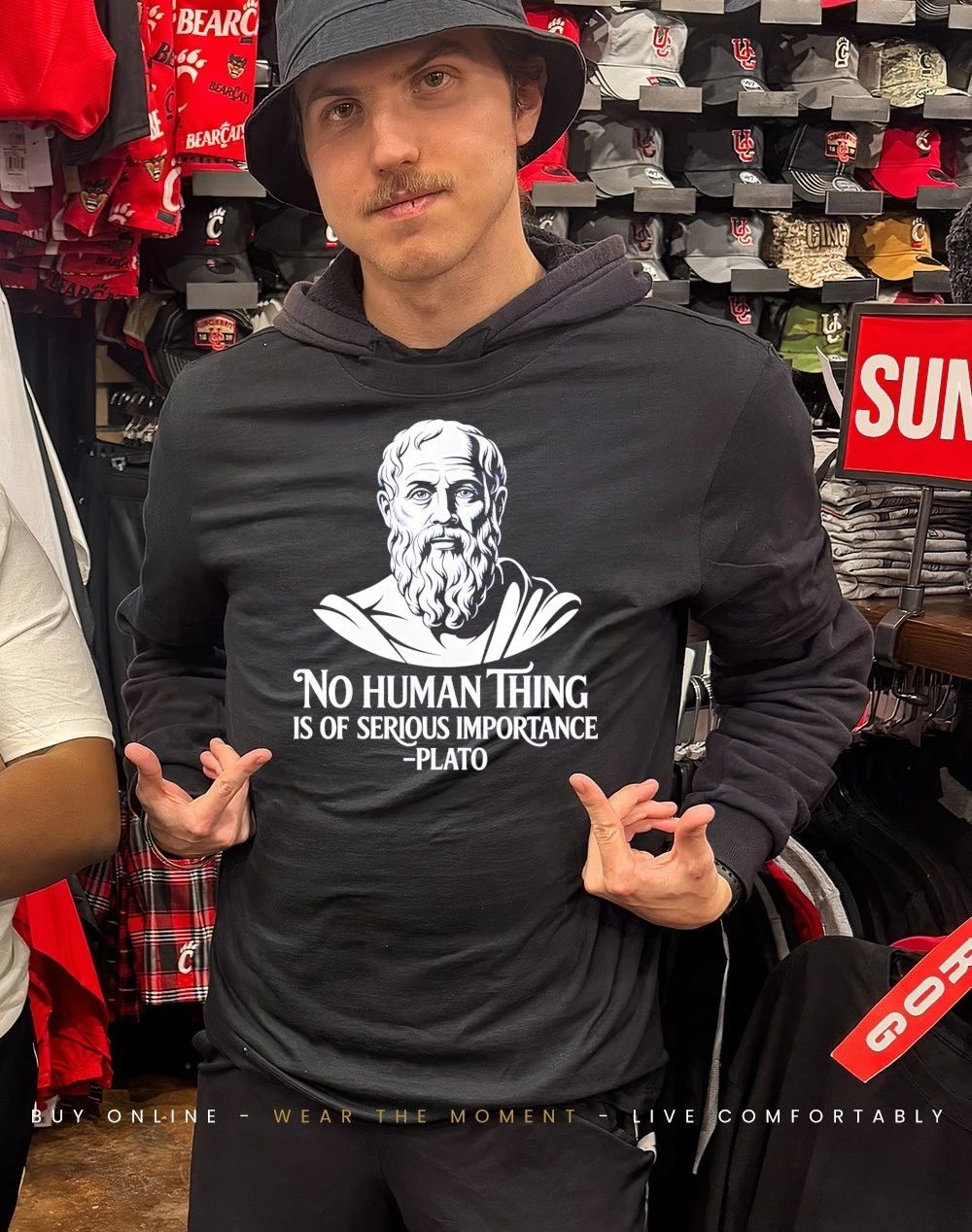 Plato no human is of serious importance shirt