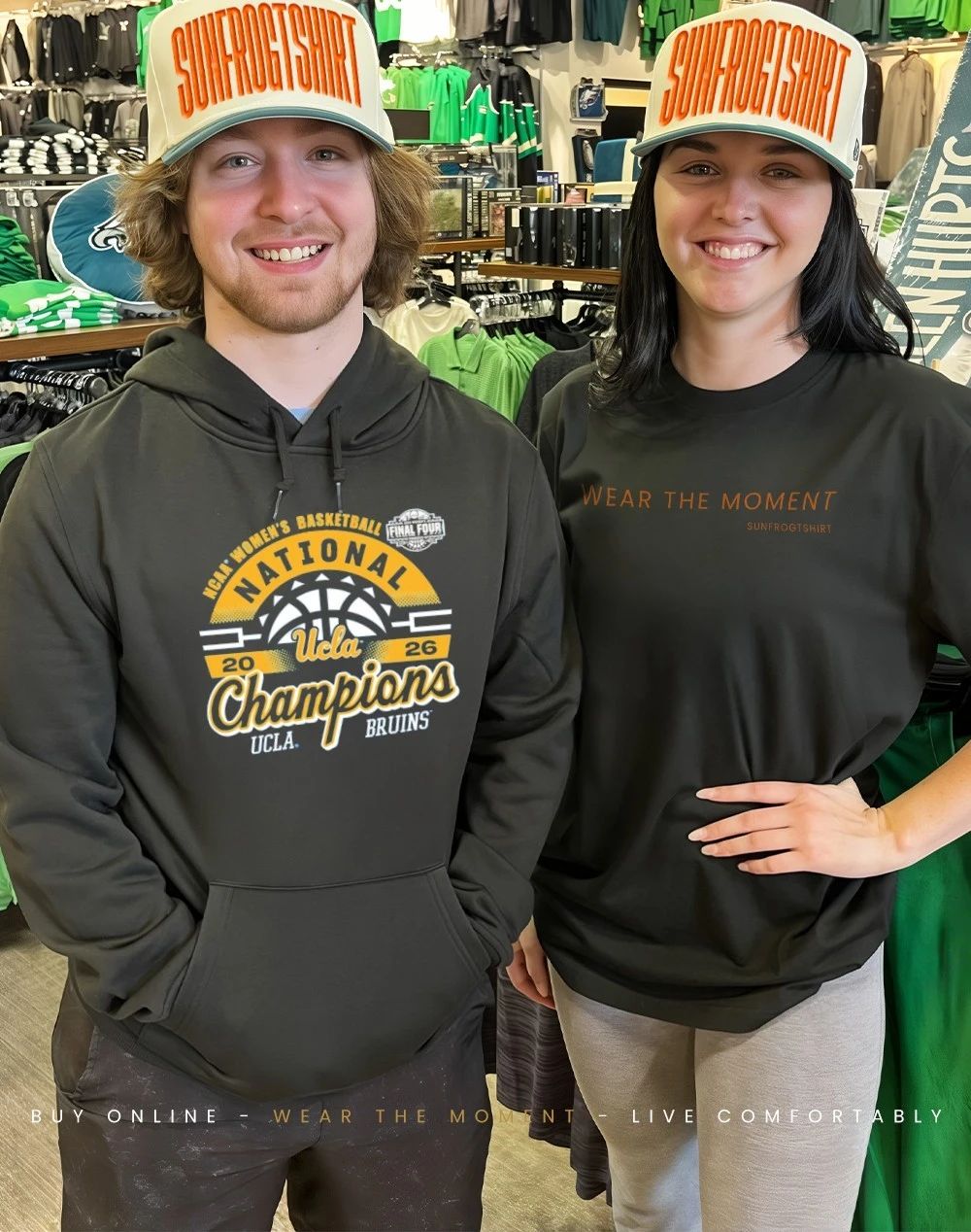 UCLA Bruins 2026 Women’s Basketball National Champions Sun shirt