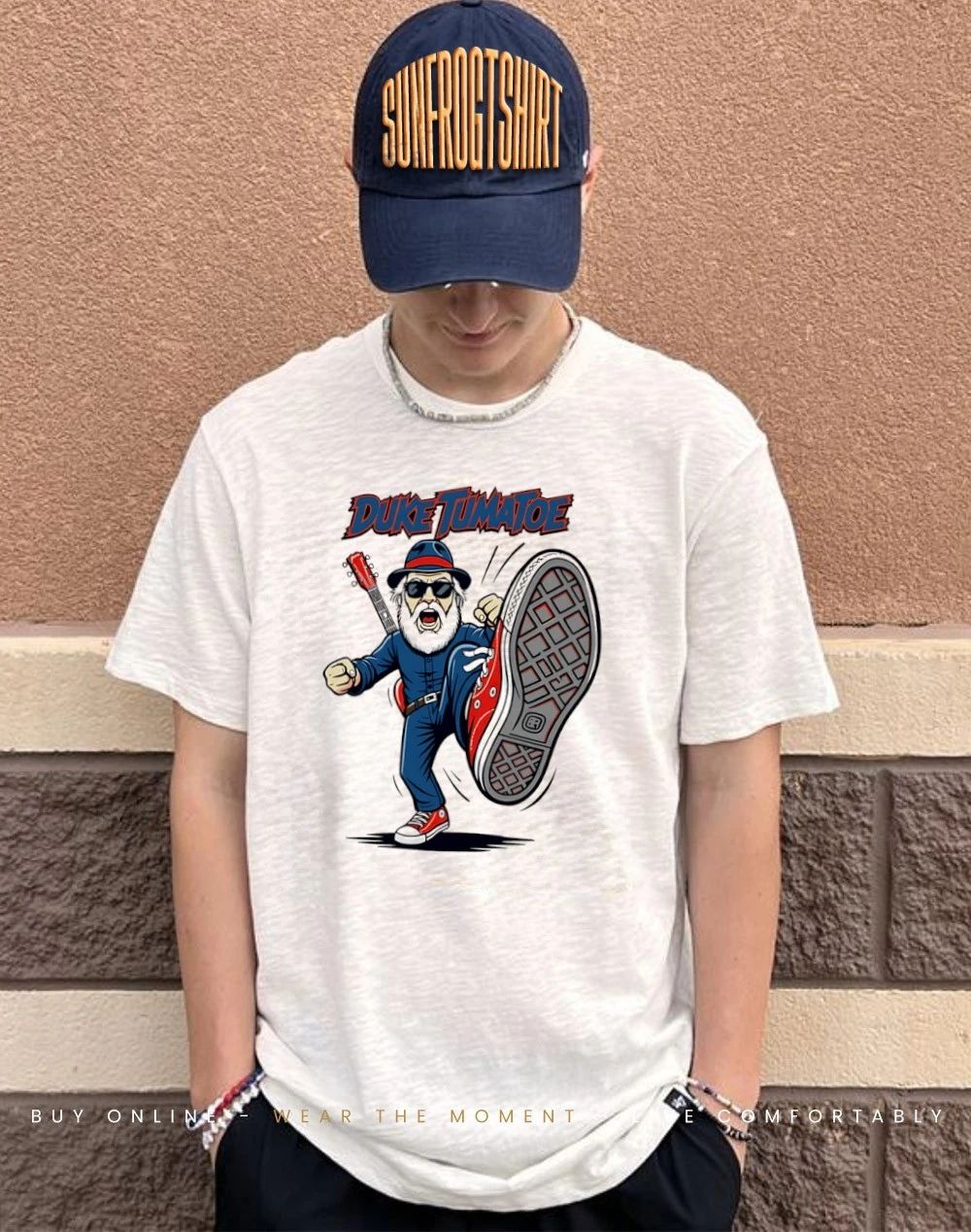 Duke Tumatoe Kicking Duke Kung Fu Graphic shirt