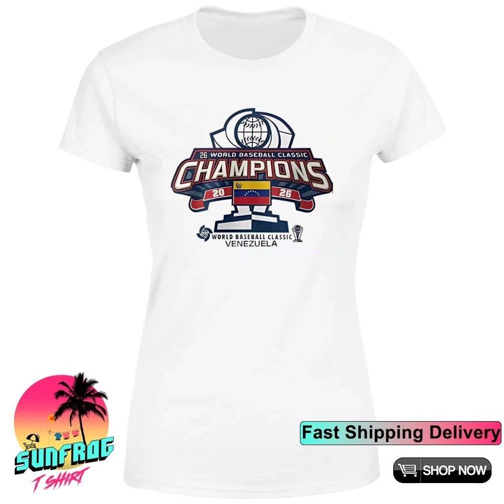 Venezuela World Baseball Classic 2026 Champions logo shirt