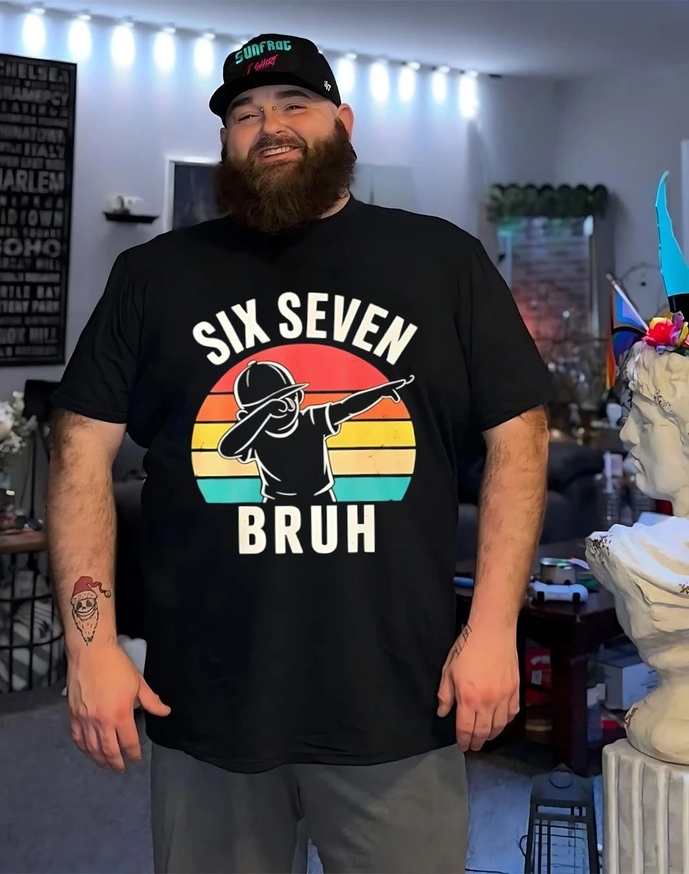 Six Seven Bruh dabbing vintage shirt