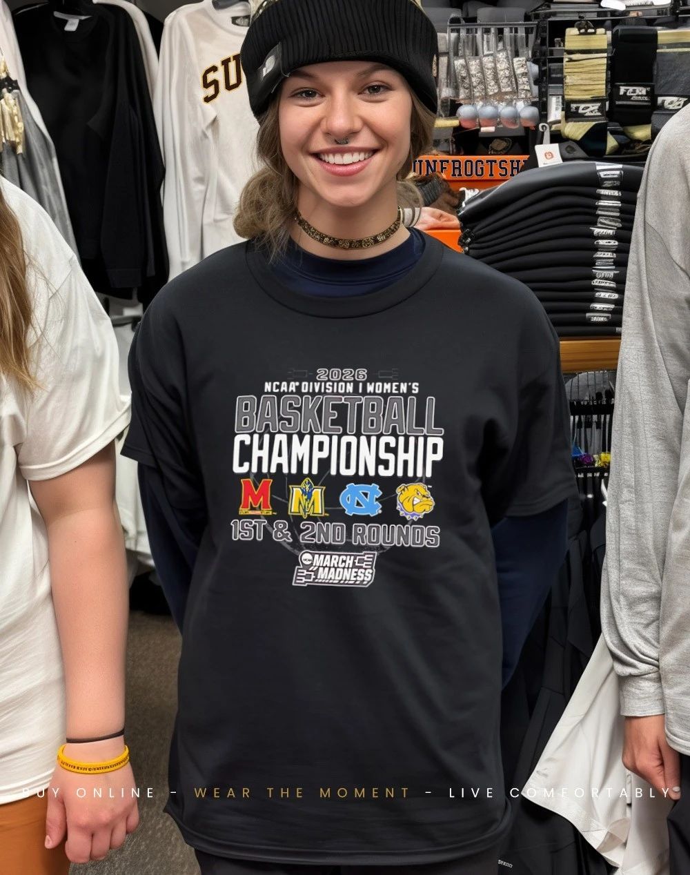 March Madness 2026 NCAA DI Women’s Basketball Champions 1st and 2nd Rounds shirt