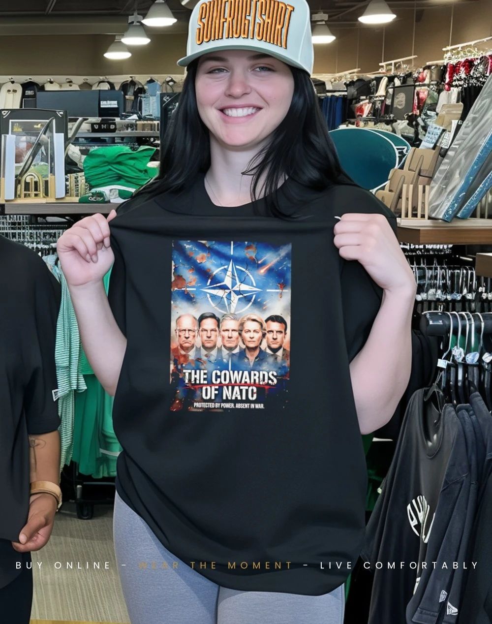 The Cowards Of Nato protected by Power Absent in war shirt