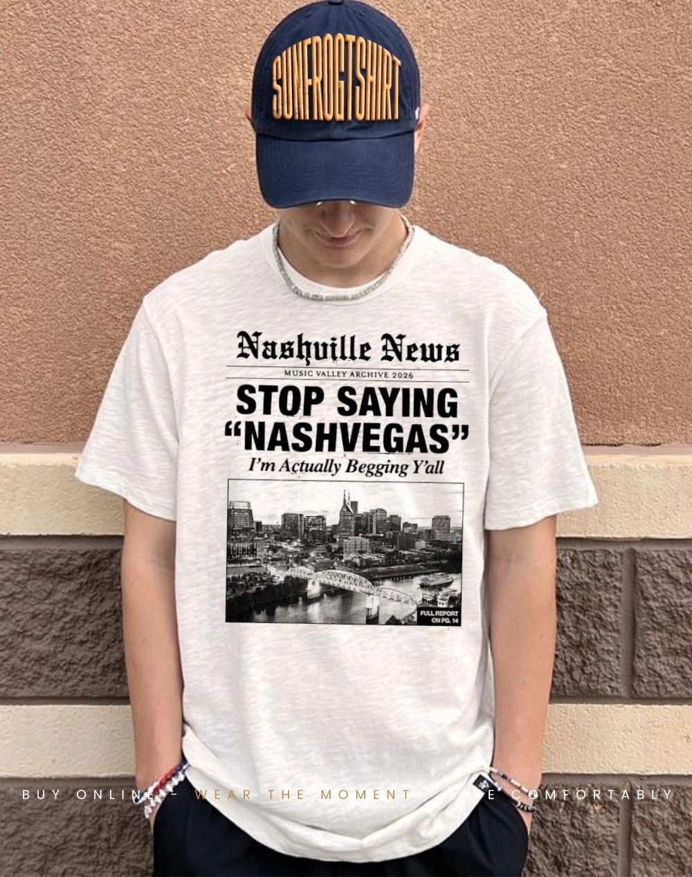 Nashville news stop saying Nashvegas I’m actually begging y’all shirt