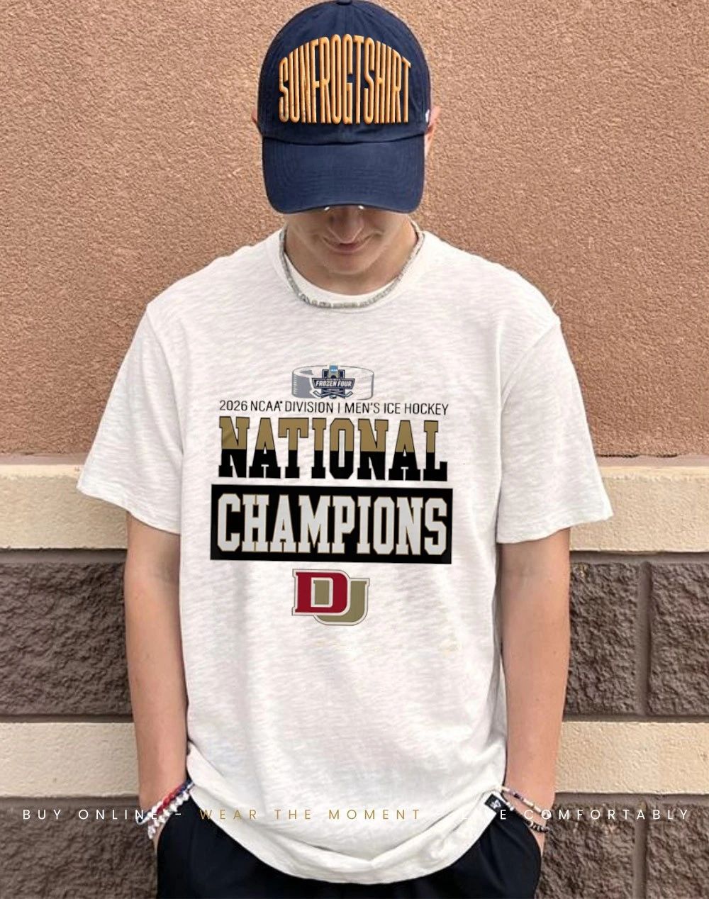 Denver Pioneers 2026 NCAA Frozen Four Men’s Ice Hockey National Champions logo shirt