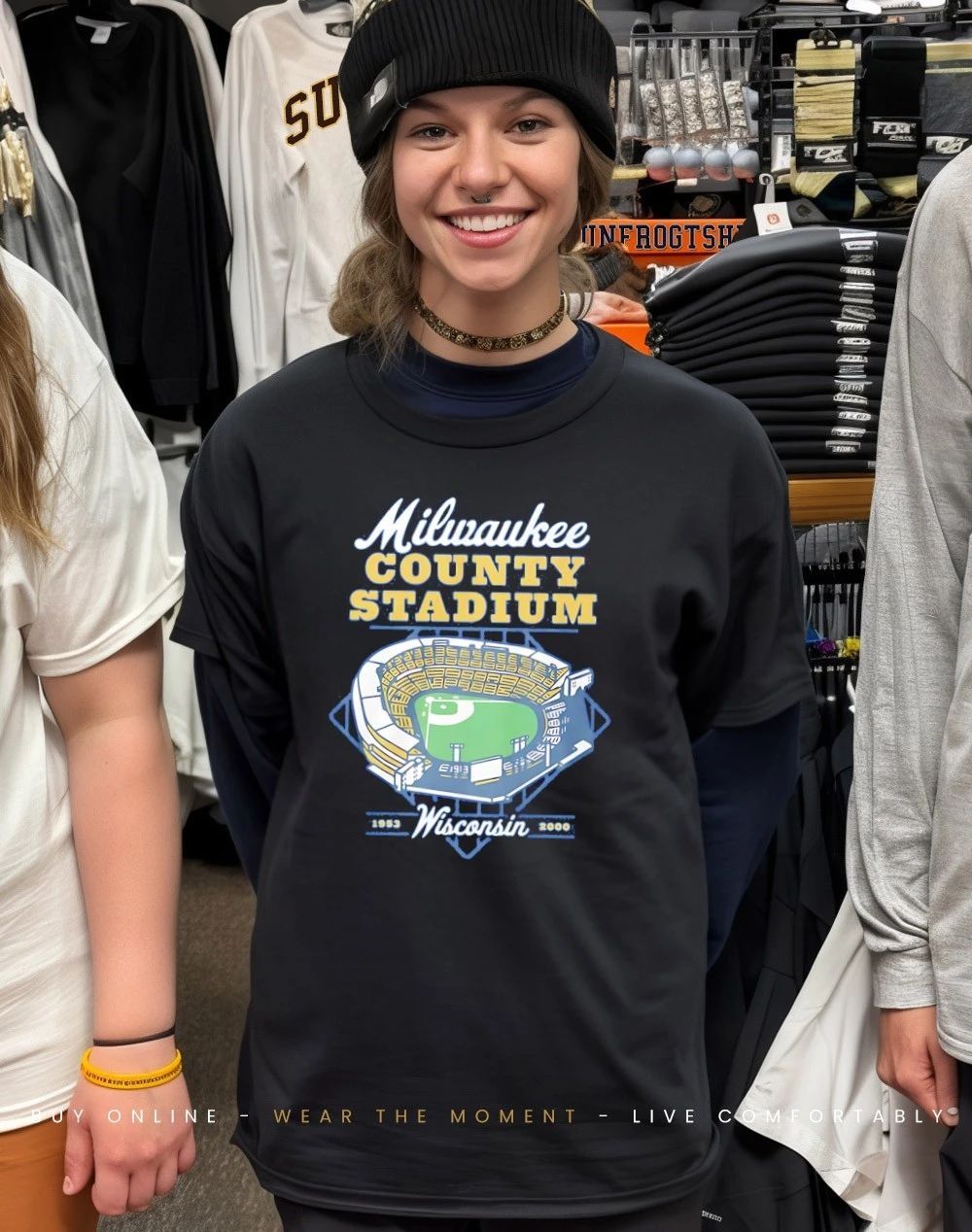 Milwaukee County Stadium Wisconsin stadium shirt